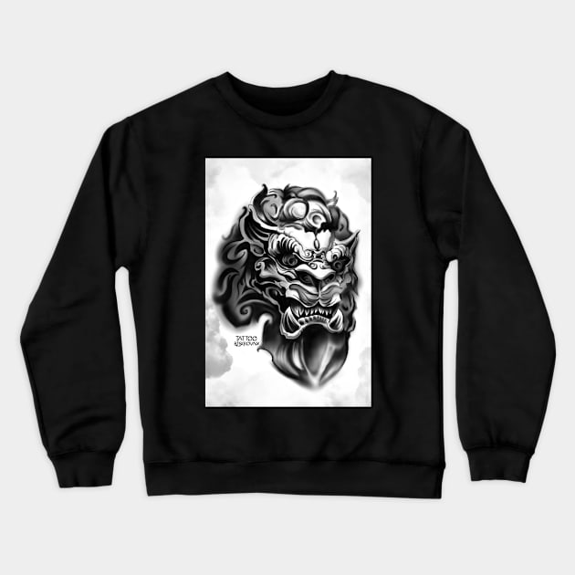 Fu Dog Crewneck Sweatshirt by BSKR